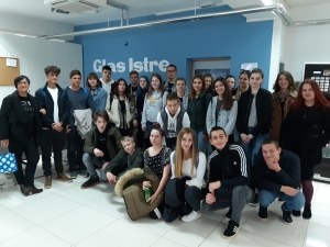 Visita alla redazione del Glas Istre in occasione delle giornate dell'alfabetizzazione mediatica