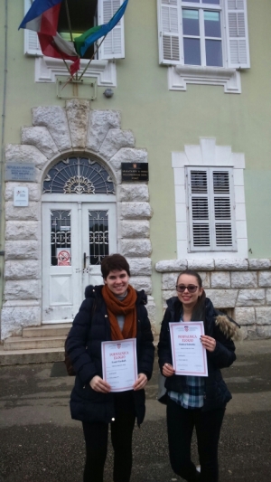 Laura Verdnik e Melissa Bobicchio partecipano alla competizione regionale di lingua croata