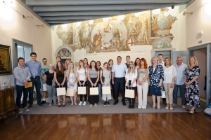 I maturandi meritevoli ricevuti dal sindaco