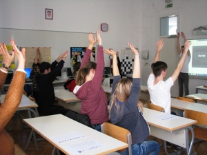 Esercizi di stretching in ufficio