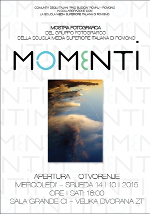 Invito all'apertura della mostra fotografica del gruppo fotografico della SMSI di Rovigno