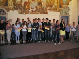 Gli alunni meritevoli elogiati dal sindaco